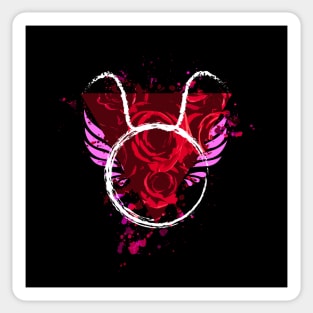 Taurus - Red Roses Sticker